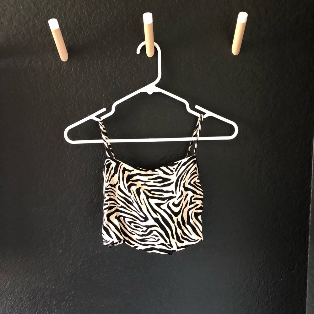 Zebra Animal print crop top
